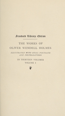 The works of Oliver Wendell Holmes (Volume 1)
