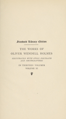 The works of Oliver Wendell Holmes (Volume 11)