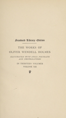 The works of Oliver Wendell Holmes (Volume 12)