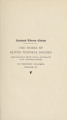 The works of Oliver Wendell Holmes (Volume 3)