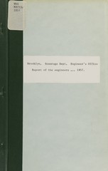 Report of the engineers to the commissioners of drainage of the city of Brooklyn upon a plan for the drainage of wards first, third and sixth: September 10, 1857