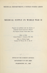 Medical supply in World War II