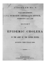 Report on epidemic cholera in the Army of the United States, during the year, 1866