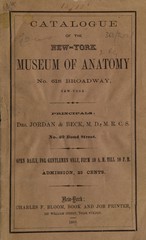 Catalogue of the New-York Museum of Anatomy