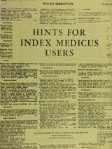 Hints for Index medicus users