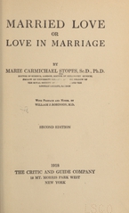 Married love, or, Love in marriage