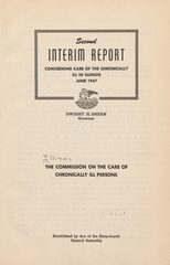 Second interim report concerning care of the chronically ill in Illinois