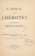 A manual of chemistry for the use of medical students