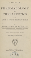 A text-book of pharmacology and therapeutics, or the action of drugs in health and disease