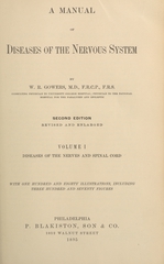 A manual of diseases of the nervous system (Volume 1)