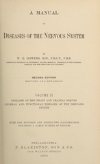 A manual of diseases of the nervous system (Volume 2)