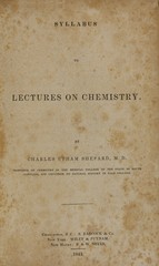 Syllabus to lectures on chemistry