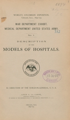 Description of the models of hospitals