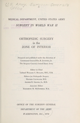 Orthopedic surgery in the zone of interior