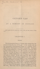 Oxygen gas as a remedy in disease