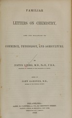 Familiar letters on chemistry, and its relation to commerce, physiology, and agriculture