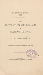 The prevention of disease in Massachusetts