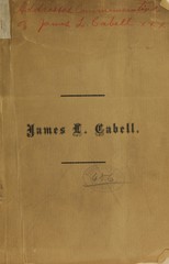 Addresses commemorative of James L. Cabell: delivered at the University of Virginia, July 1, 1890