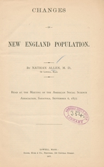 Changes in New England population