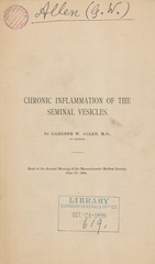 Chronic inflammation of the seminal vesicles