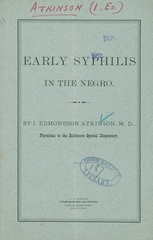 Early syphilis in the Negro
