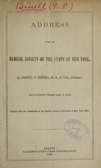 Address before the Medical Society of the State of New York