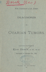 Diagnosis of ovarian tumors