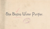 The Boston water purifier