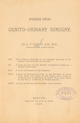 Papers upon genito-urinary surgery