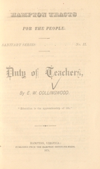 Duty of teachers