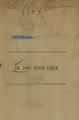 Dr. John Esten Cooke