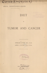 Diet in tumor and cancer