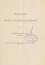 The practical aspects of medical science