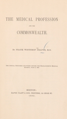 The medical profession and the commonwealth