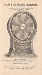 Draper's self-recording thermometer: description of the instrument, and directions for its use