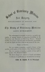The study of veterinary medicine and surgery