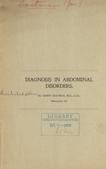 Diagnosis in abdominal disorders