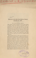 Editorial in the New York medical record, December 27, 1879: Editorial in the New York medical record, January 17, 1880