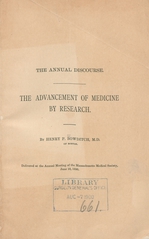 The advancement of medicine by research