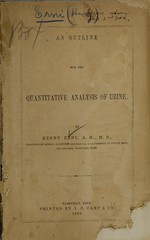 An outline for the quantitative analysis of urine