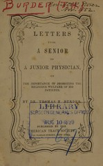 Letters from a senior to a junior physician on the importance of promoting the religious welfare of his patients
