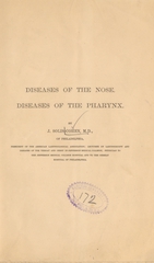 Diseases of the nose ; Diseases of the pharynx