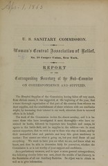 Report of the Corresponding Secretary of the Sub-Committee on Correspondence and Supplies