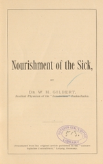 Nourishment of the sick