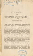 Illustrations of the literature of quackery