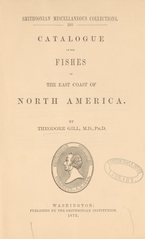 Catalogue of the fishes of the east coast of North America