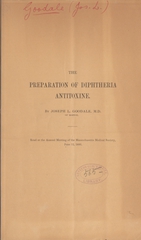 The preparation of diphtheria antitoxine