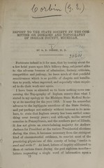 Report to the State Society by the Committee on Diseases and Topography of Ingham County, Michigan