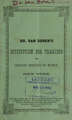 Dr. Van Doren's Institution for Treating the Chronic Diseases of Women, New York