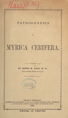 Pathogenesis of Myrica cerifera